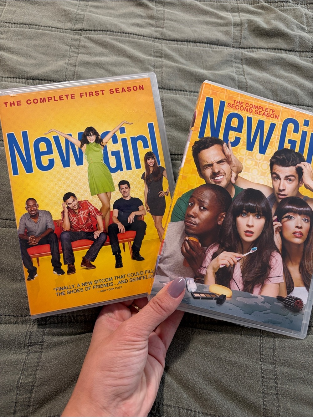 New Girl Season 1 & 2 DVD Set - Yellow Covers